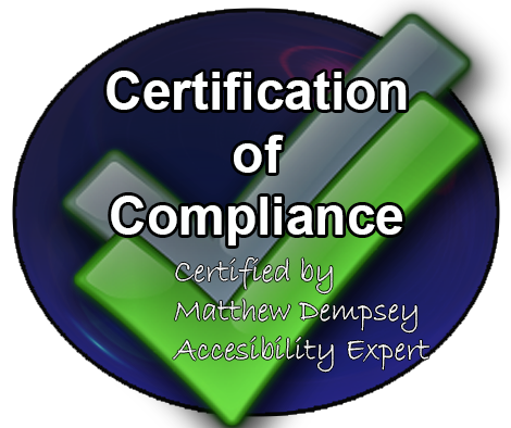 Certification of Compliance image